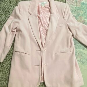 Collectibles Blush Pink Single-Breasted Tailored Blazer